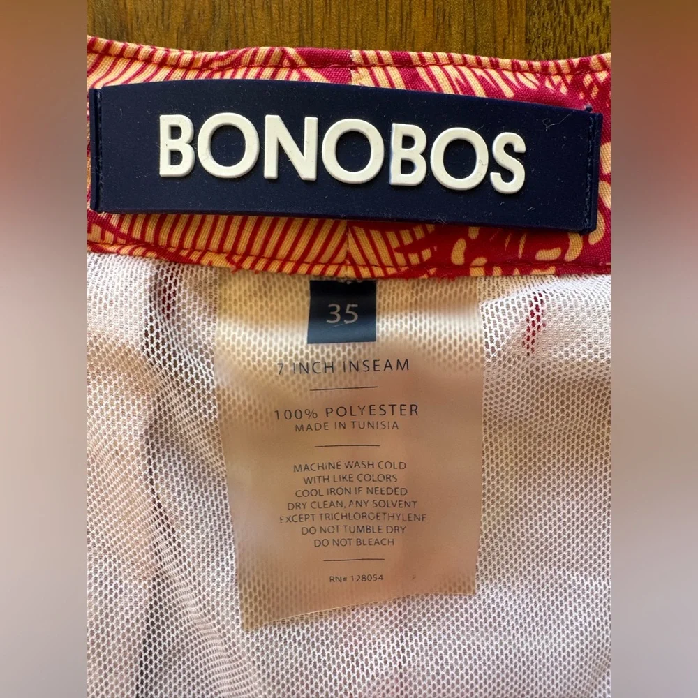 Bonobos Elvio Floral Swim‎ Shorts Trunks Men’s Size 35